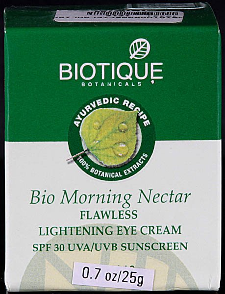 Bio Morning Nectar Flawless Lightening Eye Cream SPF 30 UVA/UVB Sunscreen (100% Botanical Extracts) - book cover