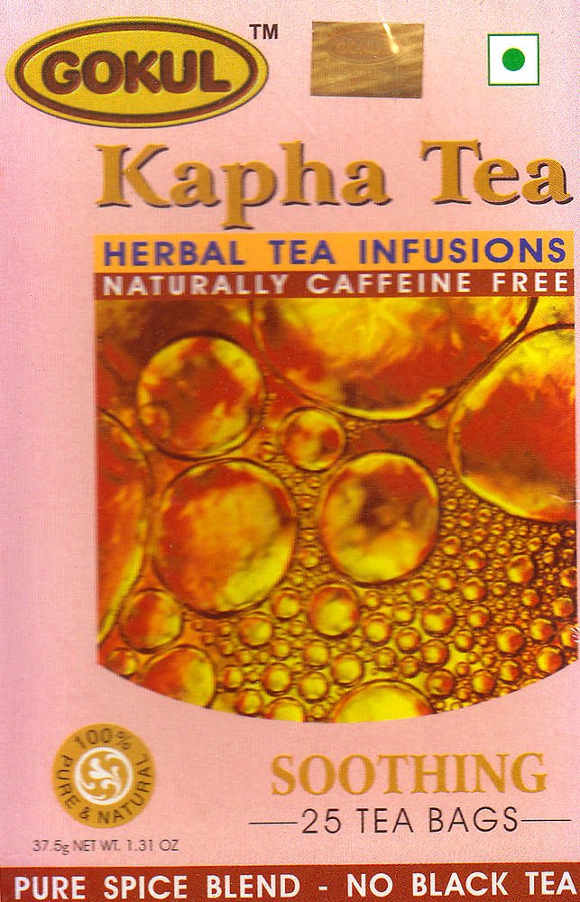 Kapha Tea Herbal Tea Infusions Naturall Caffeine Free: Soothing 25 Tea Bags - book cover