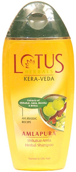 Lotus Herbals Kera-Veda Amlapura Shikakai Amla Herbal Shampoo - book cover