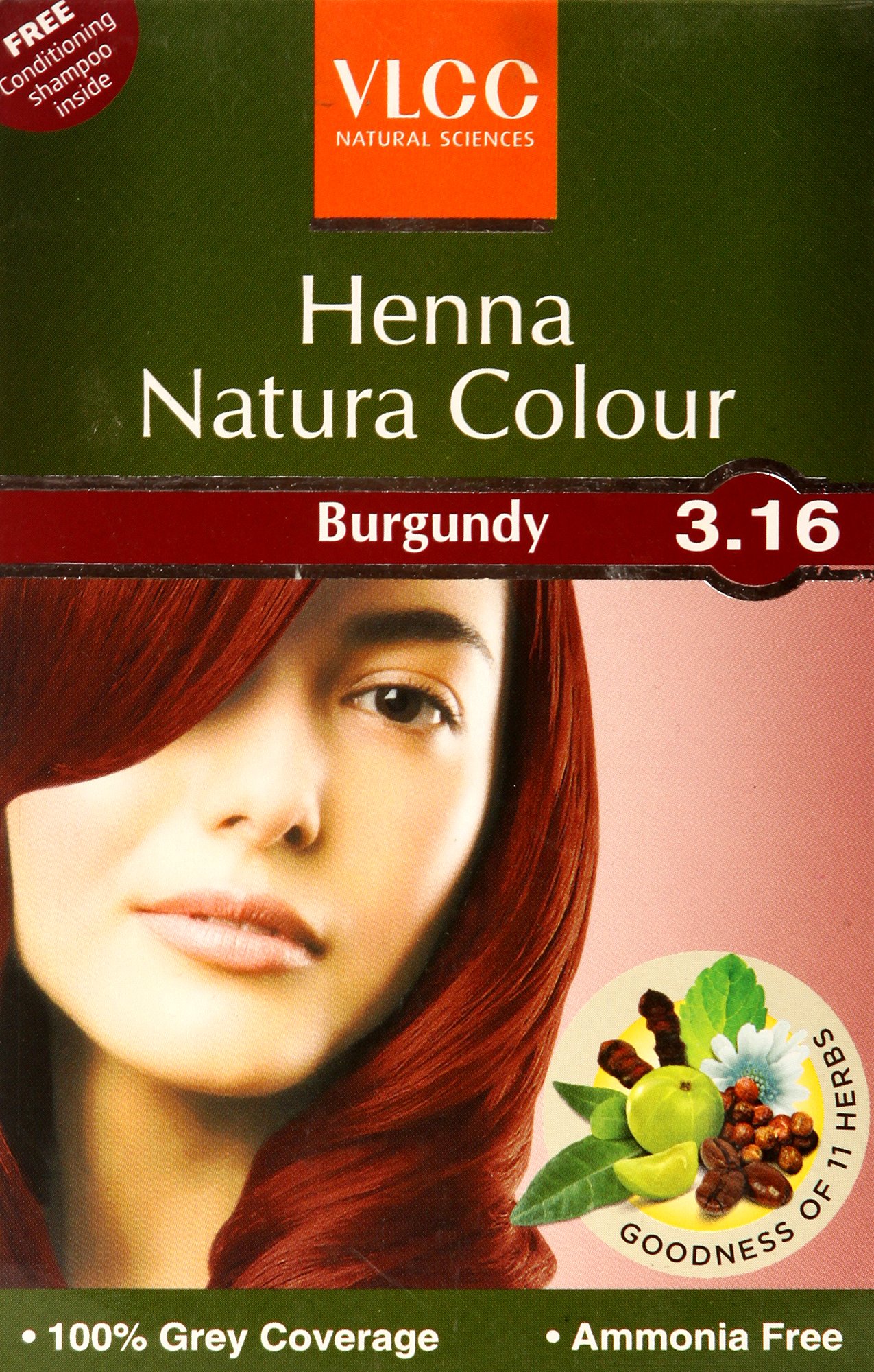 VLCC Henna Natura Colour-Burgundy - book cover