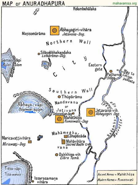 Ancient Map of Anuradhapura