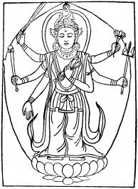 Figure 145: Pratyaá¹…girÄ  [The Indian Buddhist Iconography]