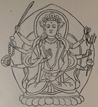 Fig. 29A: Mahāvajrasattva Lokeśvara [The Indian Buddhist Iconography]