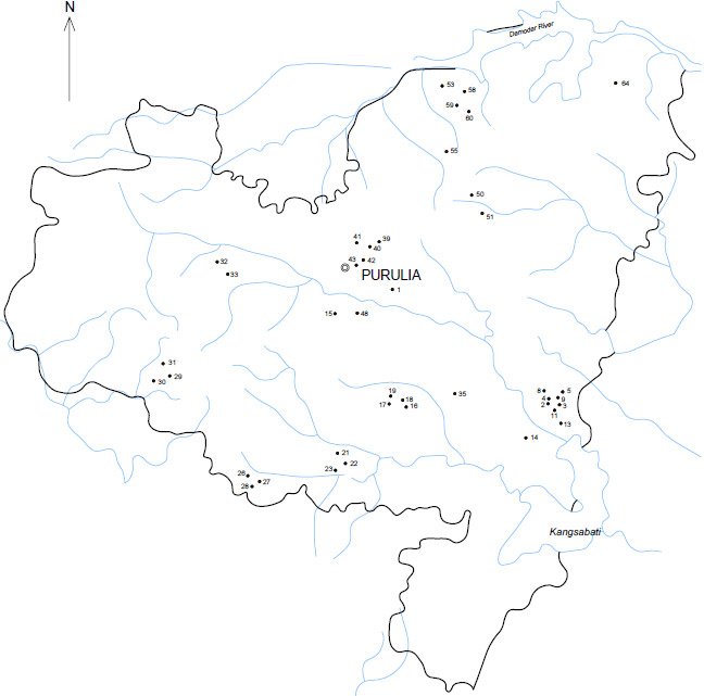 Archaeological sites in Purulia District