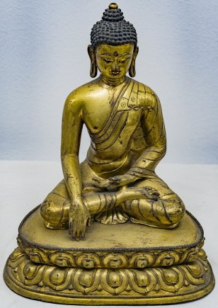 Shakyamuni Buddha [Buddhist Bronze Sculptures (NMN)]