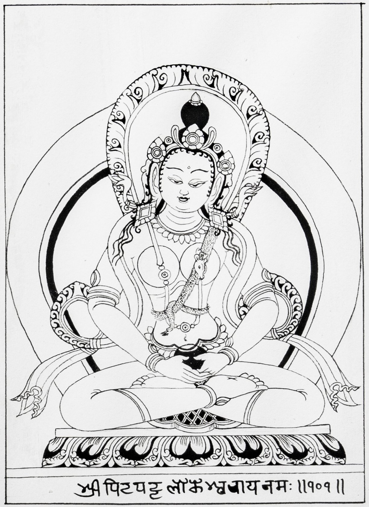 Pītapaṭṭa Lokeśvara Buddhist Art Gallery 108 Bodhisattvas