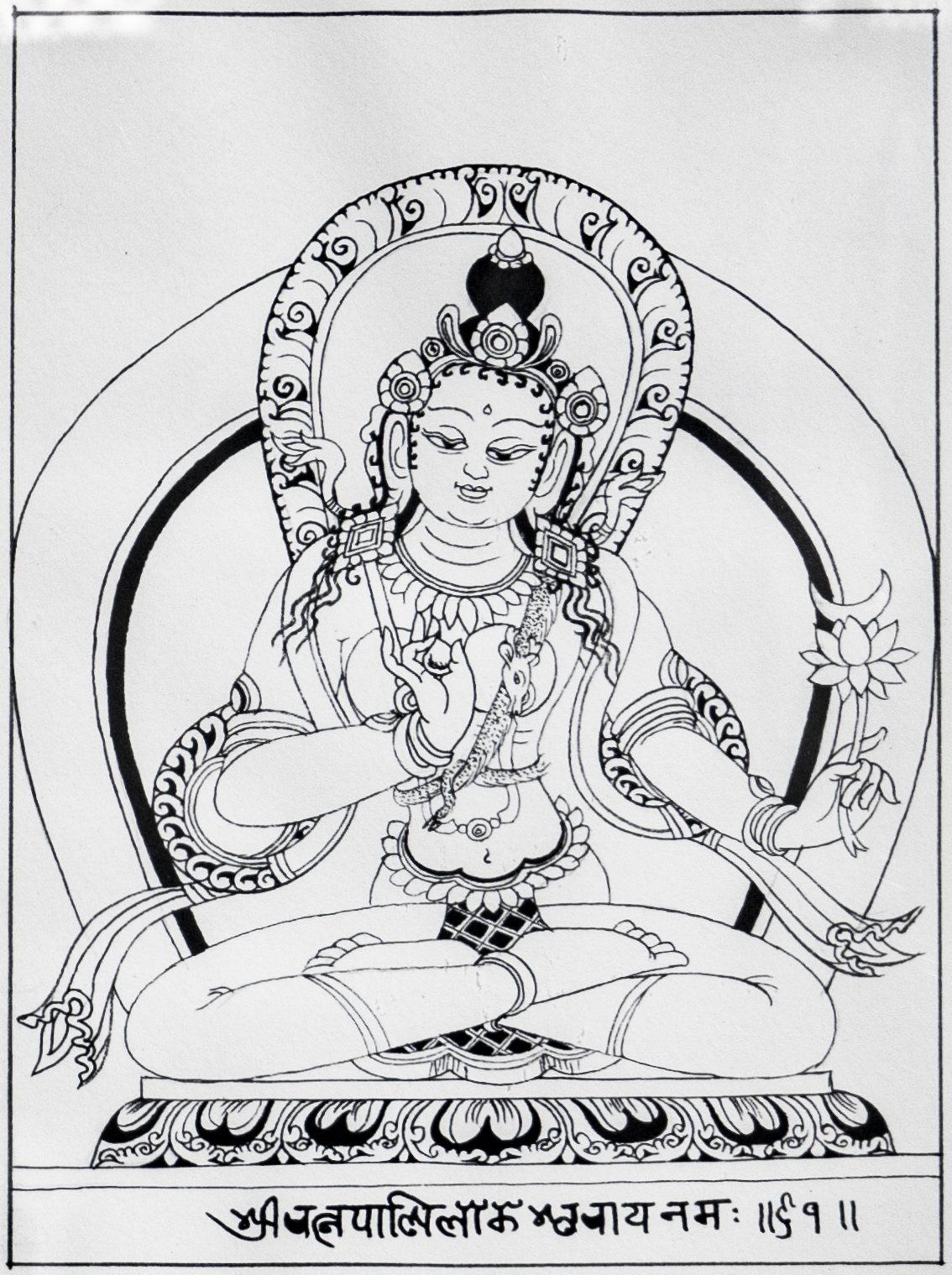 Ratnapāṇi Lokeśvara [Buddhist Art Gallery: 108 Bodhisattvas]